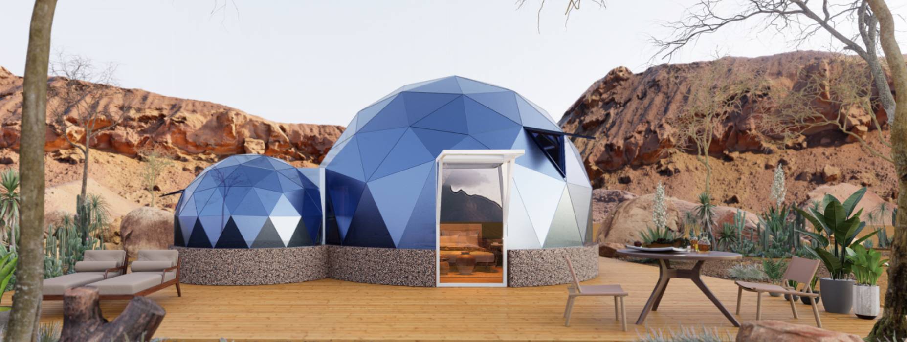 南芬区球形智能光伏玻璃星空房